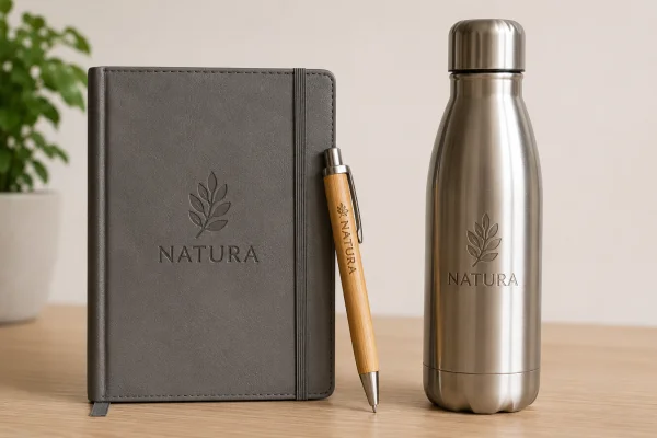 Exemple de goodies imprimés en incrustation