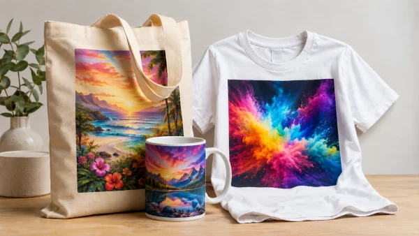 Goodies ayant des logos avec de nombreuses couleurs