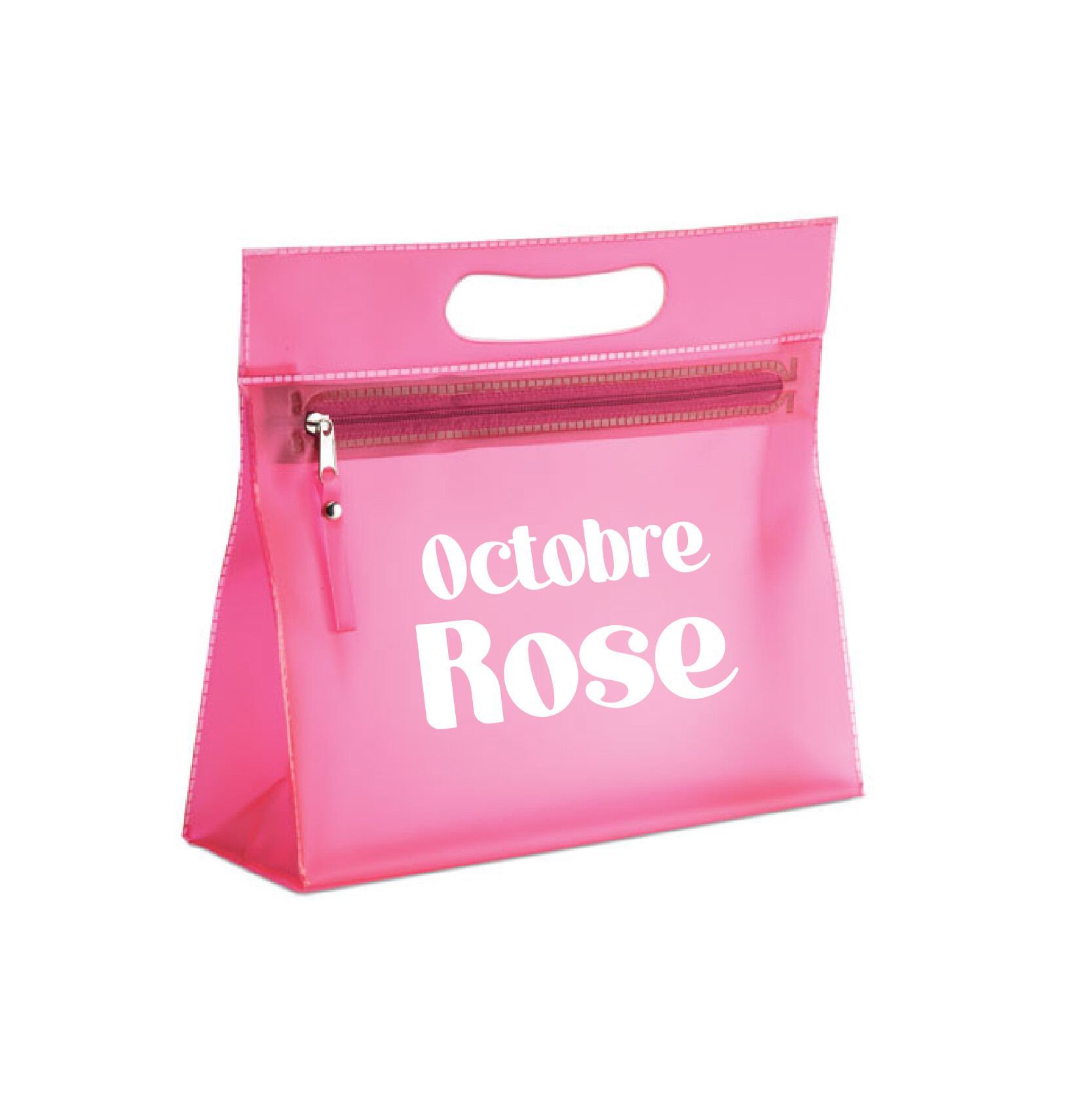 Trousse de toilette transparente colorée