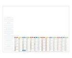 Sous-main calendrier sur mesure