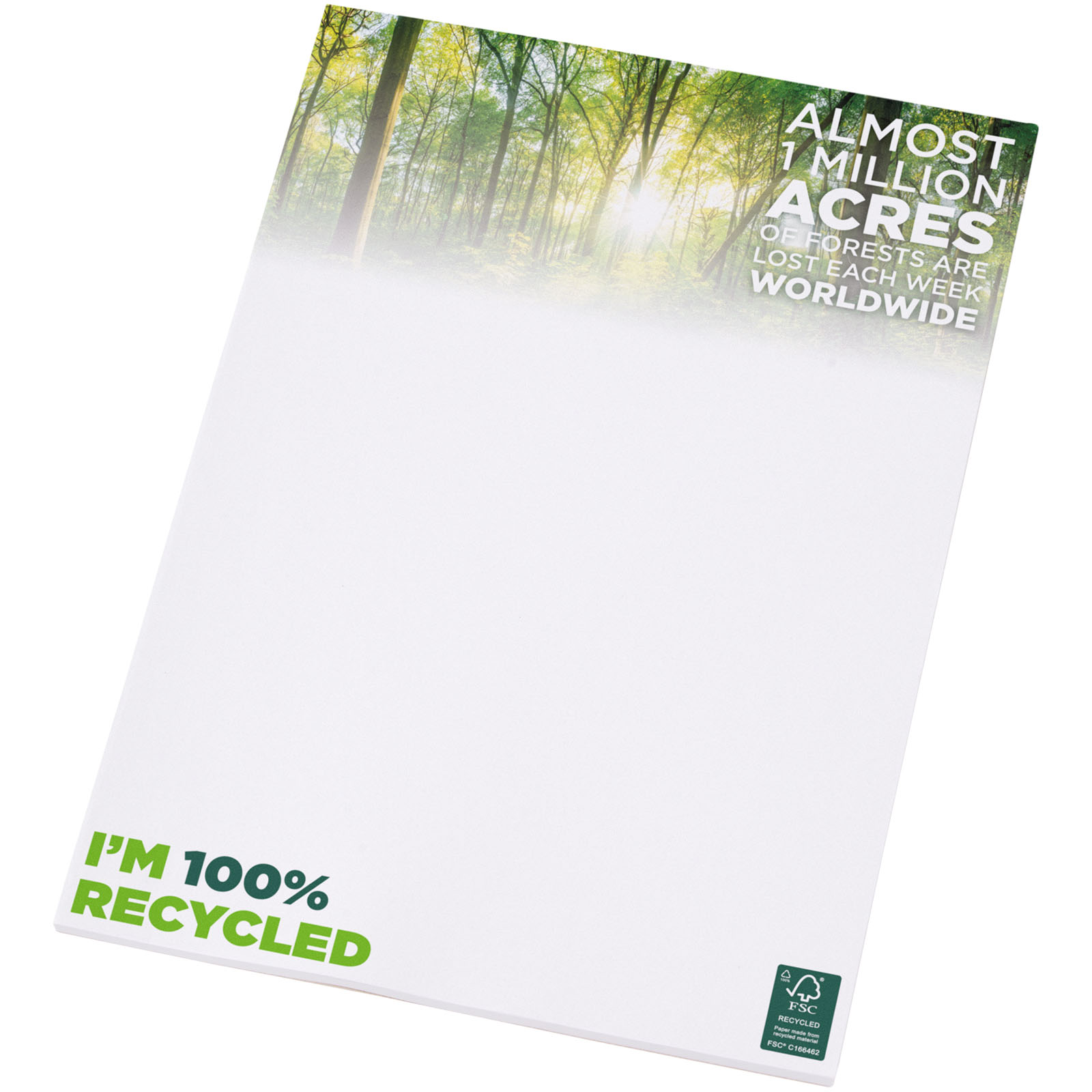 Bloc-feuilles A4 100% personnalisable et recyclé