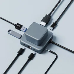 Photo de Hub USB charge rapide 7 en 1 recyclé