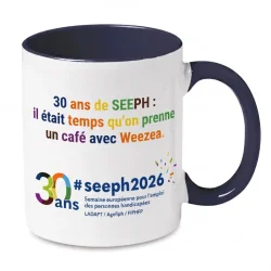 Photo de Mug 300 ml avec intérieur et poignée colorés