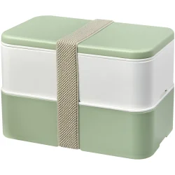 Photo de Lunch box à fermeture par bande élastique à deux blocs