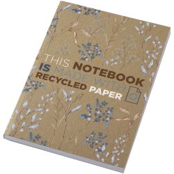 Photo de Carnet A5 souple recyclée en kraft 100 feuilles 100% personnalisable