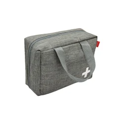 Photo de Trousse premiers secours en tissu gris chiné XXL