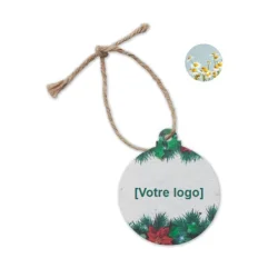 Photo de Décoration de noël en forme de boule à planter