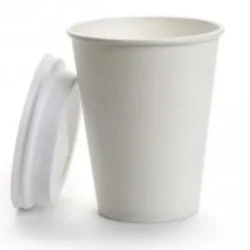 Photo de Gobelet 300 ml en carton et couvercle