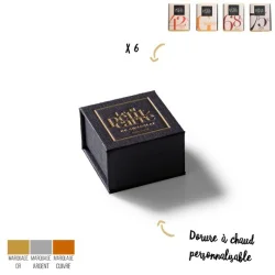 Photo de Coffret de 6 carrés de chocolats