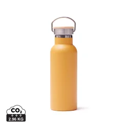 Photo de Bouteille isotherme 500 ml colorée avec bouchon en bambou