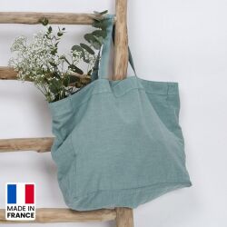Photo de Totebag 255 gr/m² en lin coloré Made in France
