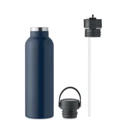 Photo de Bouteille isotherme 700 ml en acier recyclé avec double bouchon