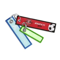 Photo de Porte-clés étiquette tissée