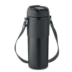 Photo de Gourde 700 ml isotherme paille rétractable