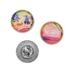 Photo de Pin's rond avec doming