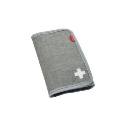 Photo de Trousse premiers secours en tissu gris chiné M
