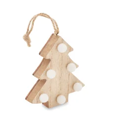Photo de Sapin de noël en bois lumineux