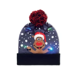 Photo de Bonnet de noël tricoté avec LED