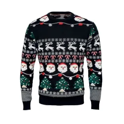 Photo de Pull Noël avec 10 lumières LED en acrylique Taille : L/XL