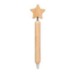 Photo de Stylo à bille étoile en bambou