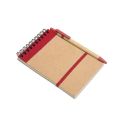 Photo de Bloc-notes et stylo recyclés 9 x 14 cm