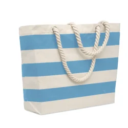 Photo de Sac de plage rayé en coton 220 gr/m²