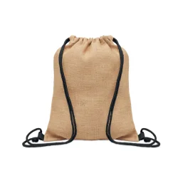 Photo de Sac cordelette en jute avec anse en coton
