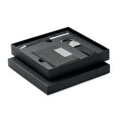 Photo de Coffret cadeau stylo porte-clés & porte-cartes