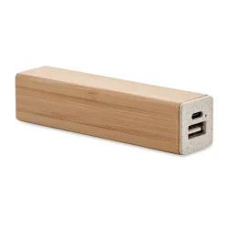 Photo de Batterie externe en bambou 2600 mAh