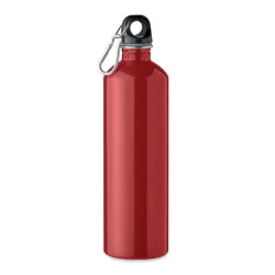 Photo de Bouteille 750 ml en acier recyclé avec mousqueton