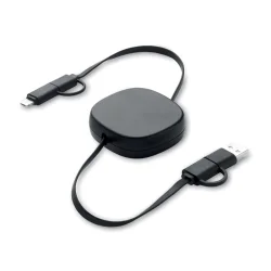 Photo de Câble rétractable 2 en 1 charge rapide