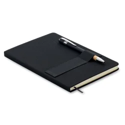 Photo de Carnet A5 en PET recylé avec stylo