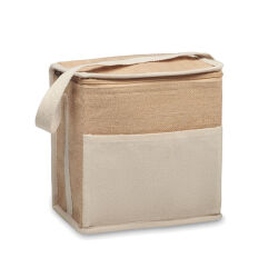 Photo de Sac isotherme toile et jute 3L