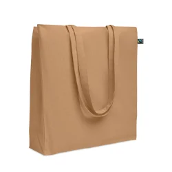 Photo de Totebag 180gr/m² en coton équitable avec soufflet