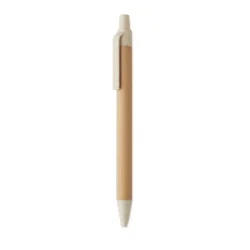 Photo de Stylo à bouton poussoir en bambou bi color