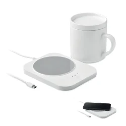 Photo de Chargeur chauffe-tasse 2 en 1 avec mug