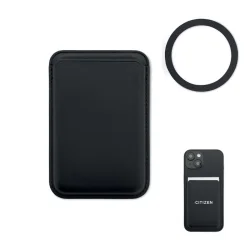 Photo de Porte-cartes magnétique cuir