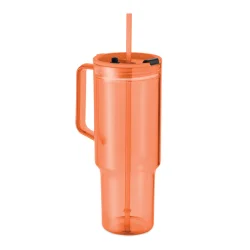 Photo de Gobelet 1.2L en PET recyclé avec paille