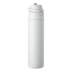 Photo de Bouteille 650 ml en acier recyclé 2 en 1