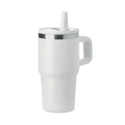 Photo de Gourde isotherme 500 ml recyclé avec paille