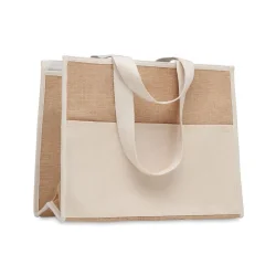 Photo de Sac shopping isotherme en toile de jute