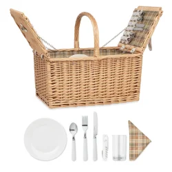 Photo de Panier pique-nique en osier pour 4 personnes