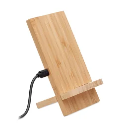 Photo de Support & Chargeur à induction en bambou