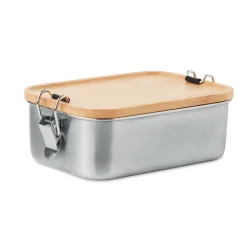 Photo de Lunch box 750 ml acier et bambou