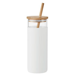 Photo de Gobelet 450 ml verre borosilicate bambou