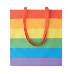 Photo de Totebag 200 gr/m² coton arc-en-ciel
