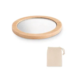 Photo de Miroir de poche en bambou
