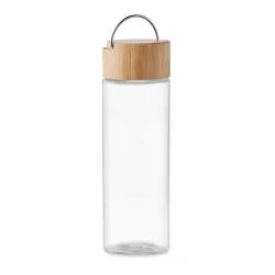 Photo de Bouteille 500 ml en verre et bambou