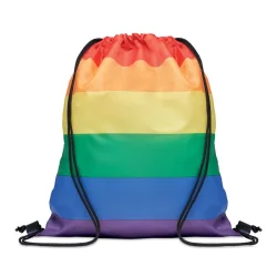 Photo de Sac cordelette arc-en-ciel en PET recyclé