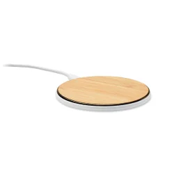 Photo de Chargeur USB sans fil rapide en bambou